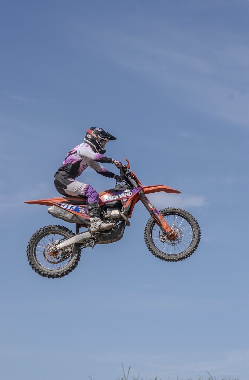 Pilote motocross et entraînement physique
